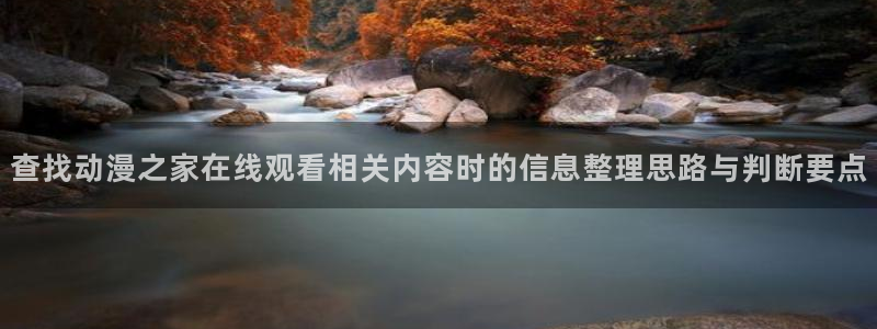 国产动画推荐:查找动漫之家在线观看相关内容时的信息整理思路与判断要点