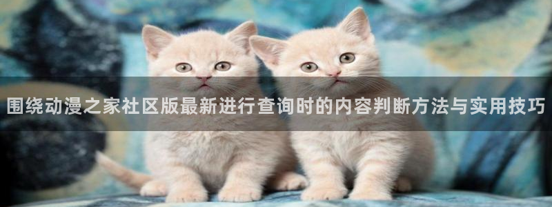 动漫新作推荐:围绕动漫之家社区版最新进行查询时的内容判断方法与实用技巧