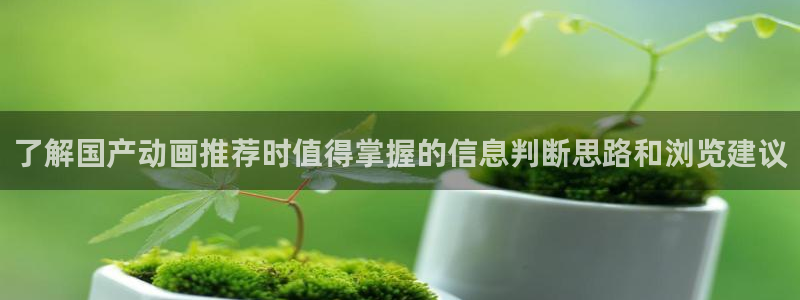 连载动漫：了解国产动画推荐时值得掌握的信息判断思路和浏览建议